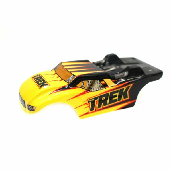 Plastiflex Co Rage RC  Printed Mini Body Trek Truck, Yellow RGRC2453Y